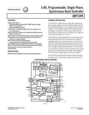 ADP3209 Datasheet PDF ON Semiconductor