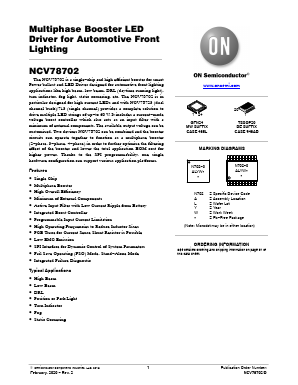 NCV78702 Datasheet PDF ON Semiconductor