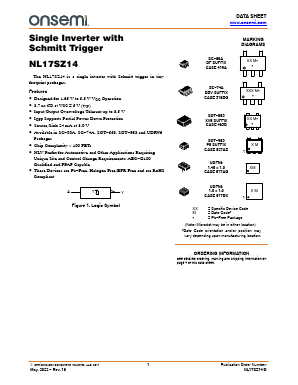 NL17SZ14 Datasheet PDF ON Semiconductor