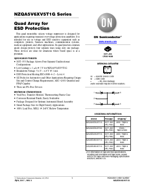 NZQA5V6XV5T3G Datasheet PDF ON Semiconductor