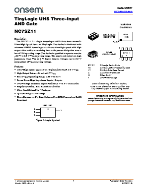 NC7SZ11 Datasheet PDF ON Semiconductor