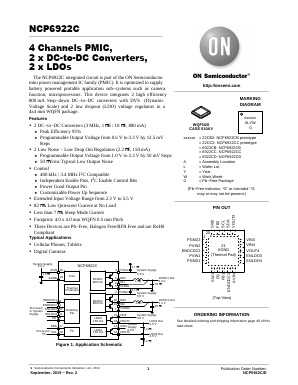 NCP6922C Datasheet PDF ON Semiconductor