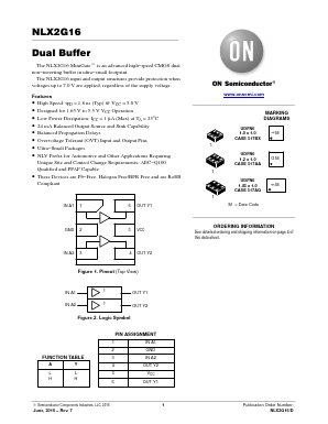 NLX2G16CMUTCG Datasheet PDF ON Semiconductor