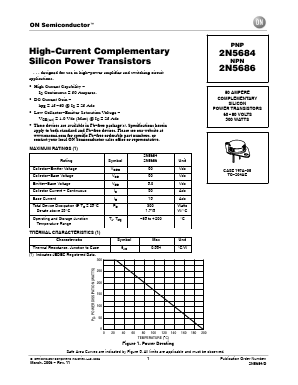 2N5684 Datasheet PDF ON Semiconductor