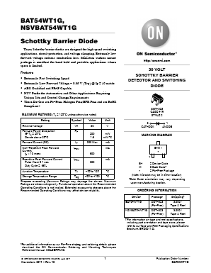 NSVBAT54WT1G Datasheet PDF ON Semiconductor