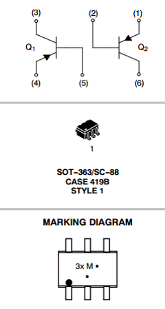 BC856BDW1T3G Datasheet PDF ON Semiconductor