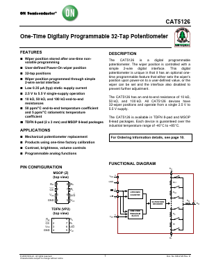 CAT5126 Datasheet PDF ON Semiconductor