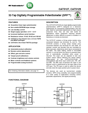 CAT5127 Datasheet PDF ON Semiconductor