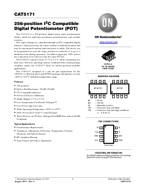 CAT5171 Datasheet PDF ON Semiconductor