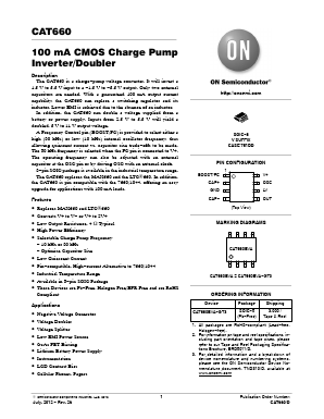 CAT660 Datasheet PDF ON Semiconductor