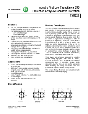 CM1223-02SR Datasheet PDF ON Semiconductor