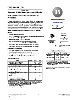 DF3A6.8FUT1G Datasheet PDF ON Semiconductor