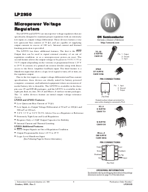 LP2951C/AC Datasheet PDF ON Semiconductor