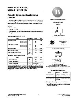 M1MA141KT1G Datasheet PDF ON Semiconductor