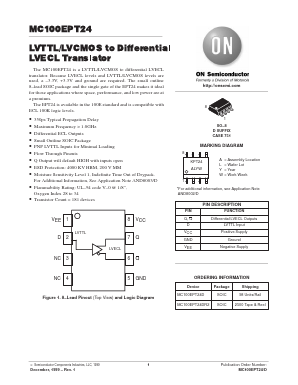 MC100EPT24 Datasheet PDF ON Semiconductor