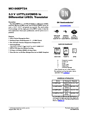 MC100EPT24 Datasheet PDF ON Semiconductor