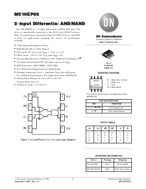 MC10EP05 Datasheet PDF ON Semiconductor