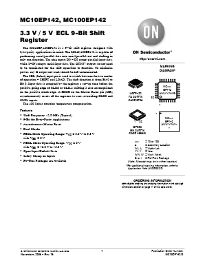 MC100EP142FA Datasheet PDF ON Semiconductor