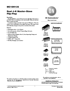 MC10H135FN Datasheet PDF ON Semiconductor