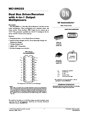 MC10H332 Datasheet PDF ON Semiconductor