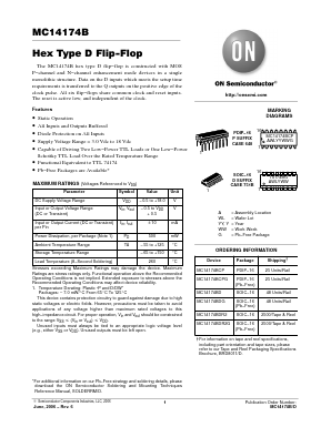 MC14174BCP Datasheet PDF ON Semiconductor