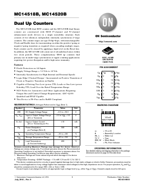 NLV14518BDWR2G Datasheet PDF ON Semiconductor