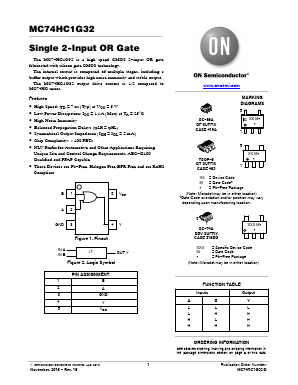NLV74HC1G32DTT1G Datasheet PDF ON Semiconductor