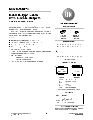 MC74LVX373 Datasheet PDF ON Semiconductor