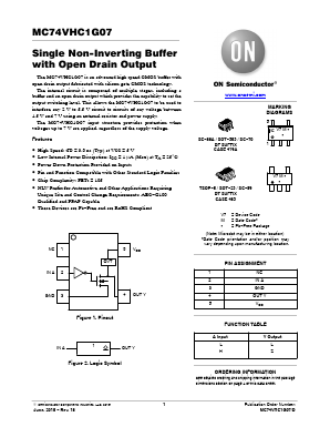 MC74VHC1G07 Datasheet PDF ON Semiconductor