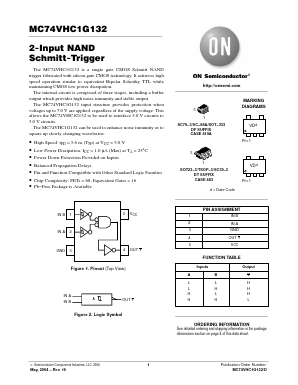 MC74VHC1G132 Datasheet PDF ON Semiconductor