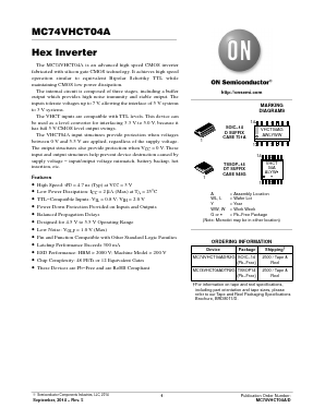 MC74VHCT04A Datasheet PDF ON Semiconductor