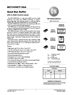 MC74VHCT126A Datasheet PDF ON Semiconductor