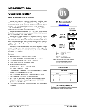 NLVVHCT126ADTR2G Datasheet PDF ON Semiconductor