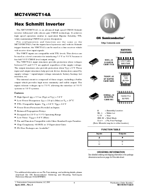 MC74VHCT14A Datasheet PDF ON Semiconductor