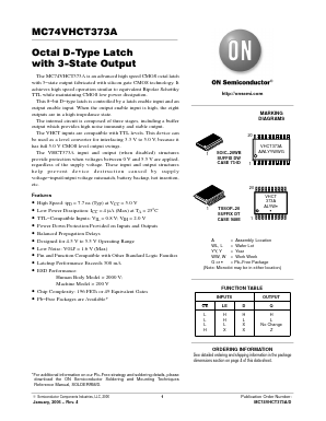 MC74VHCT373ADWR2 Datasheet PDF ON Semiconductor