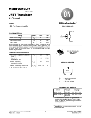 MMBFU310LT1G Datasheet PDF ON Semiconductor
