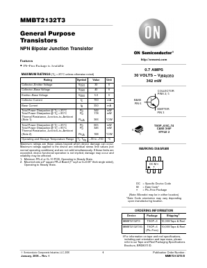 MMBT2132T3 Datasheet PDF ON Semiconductor