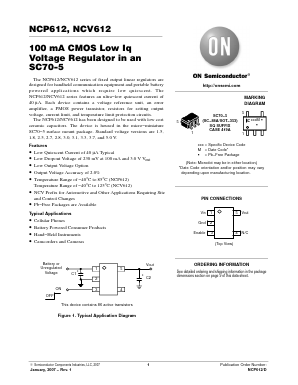 NCP612 Datasheet PDF ON Semiconductor