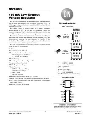 NCV4299 Datasheet PDF ON Semiconductor