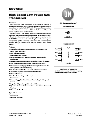 NCV7340 Datasheet PDF ON Semiconductor