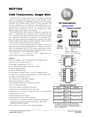 NCV7356 Datasheet PDF ON Semiconductor