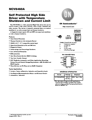 NCV8460A Datasheet PDF ON Semiconductor