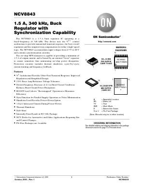 NCV8843 Datasheet PDF ON Semiconductor