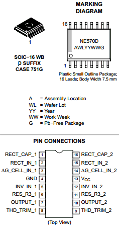 NE570D Datasheet PDF ON Semiconductor