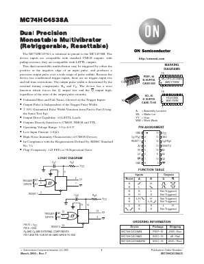 MC74HC4538AFL2 Datasheet PDF ON Semiconductor