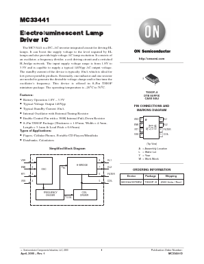 MC33441DTBEL Datasheet PDF ON Semiconductor