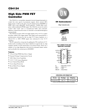 CS4124 Datasheet PDF ON Semiconductor