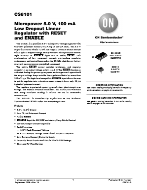 CS8101 Datasheet PDF ON Semiconductor