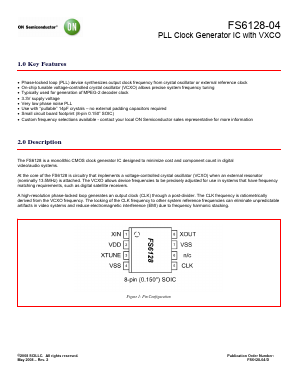 FS6128-04G-XTD Datasheet PDF ON Semiconductor