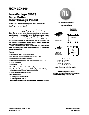 MC74LCX540 Datasheet PDF ON Semiconductor